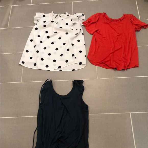 ELEVEN LOFT Women's Tops - Red, Blue, Black, and White - Picture 3 of 3